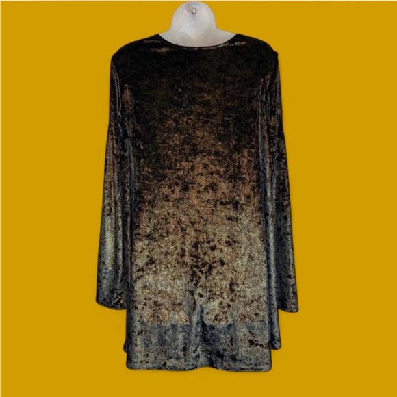 Show Me Your MuMu Velvet Cold Shoulder Dress Lg - Picture 6 of 12